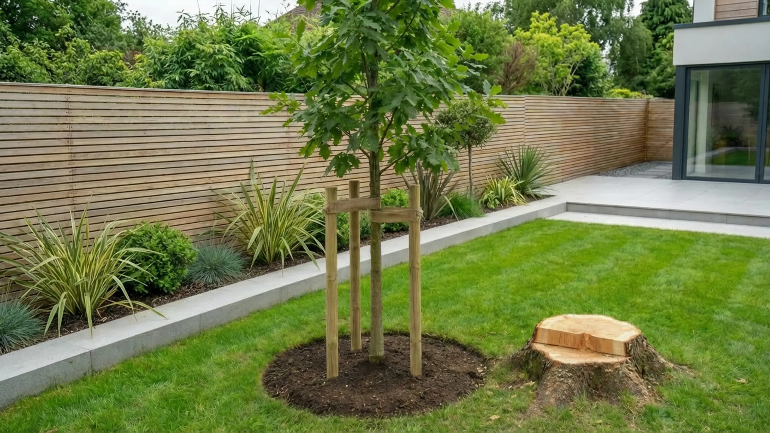 Baumfällung in Aktion